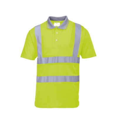 Polo AV Laser de manga curta - Amarelo AV