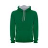 Sweat bicolor com capuz Urban - Verde Garrafa/Cinza