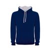 Sweat bicolor com capuz Urban - Azul Real/Branco