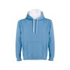 Sweat bicolor com capuz Urban - Azul Céu/Branco