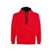 Sweat bicolor com capuz Urban - Vermelho/Preto