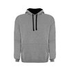 Sweat bicolor com capuz Urban - Cinza/Preto