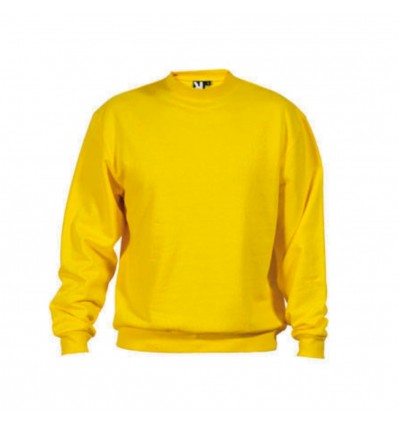 Sweat Clásica com gola redonda - Amarelo