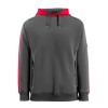 Sweat com capuz Motril - Atrancite/Vermelho AV