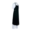 Avental de peito comprido com bolso - Preto/Branco