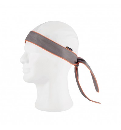 Bandana bicolor unisexo ajustável - Branca