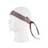 Bandana bicolor unisexo ajustável - Branca
