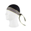 Bandana bicolor unisexo ajustável - Preto