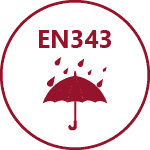 EN 343 - Protecção contra a chuva