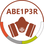 Filtro Combinado A1B1E1K1 P3 R - Gases e Vapores orgânicos, com ponto de ebulição > 65°C + Gases e Vapores Inorgânicos + Gases Ácidos + Amoníaco, Protecção contra partículas radioactivas assim como substâncias biológicas no ar e enzimas.